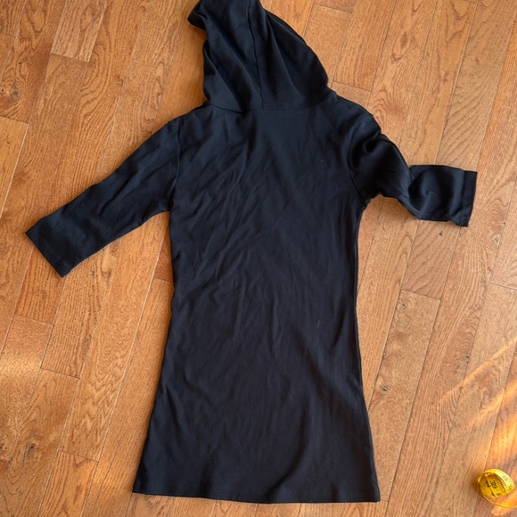 Too Fast Black Hooded Dress with Bird and Anchor - Picture 4 of 6
